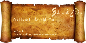 Zsilavi Ádám névjegykártya